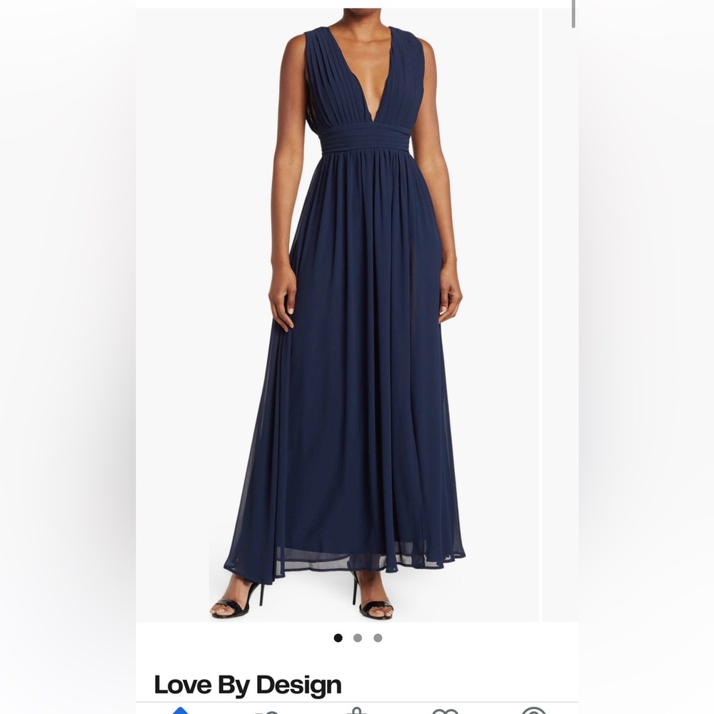 Love by Design Navy Blue Formal Dress